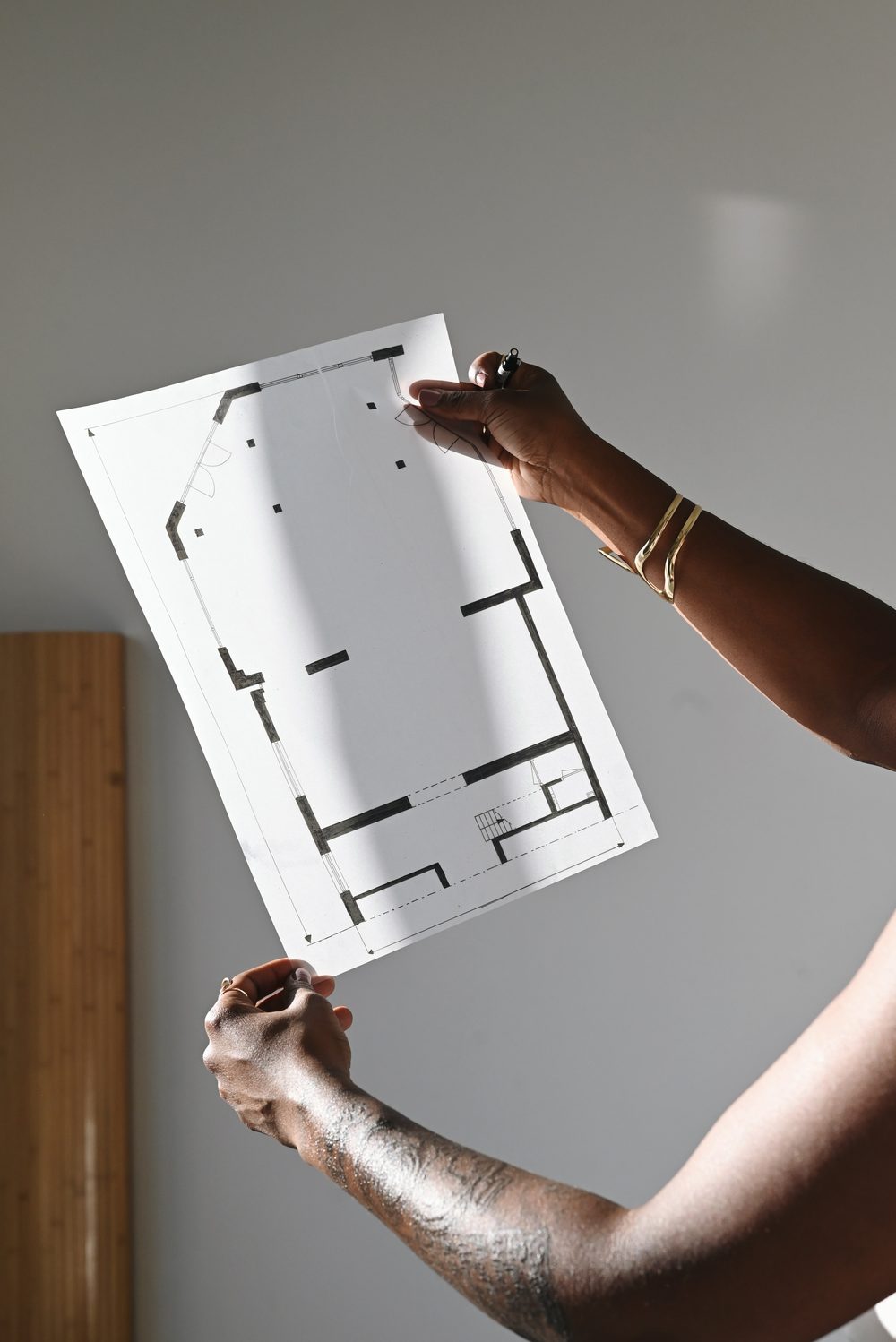 Plattegrond van een ruimtelijk ontwerp